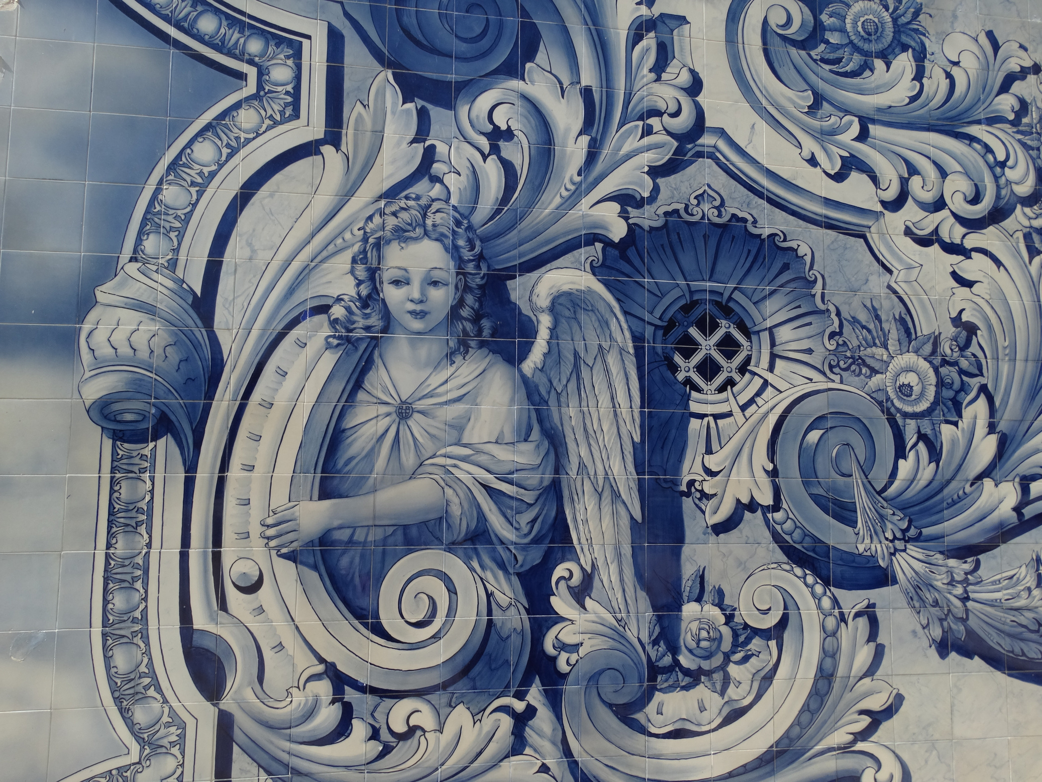 Tiles, Portuguese, Angel, Blue